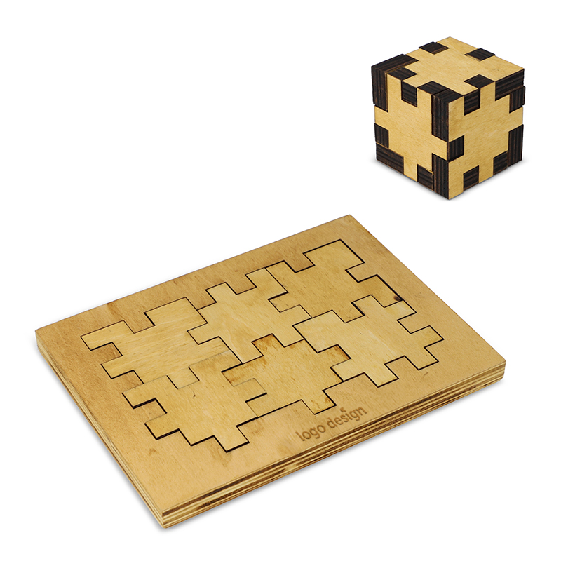 Wooden cube puzzle